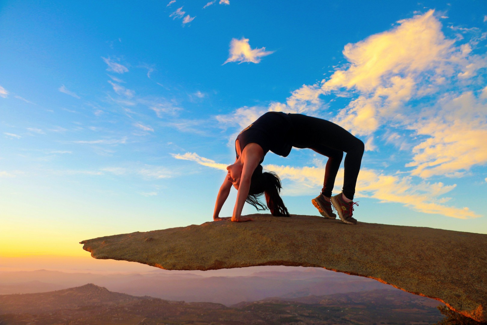 Potato Chip Rock, San Diego, California with @TysonTravel @StephBeTravel