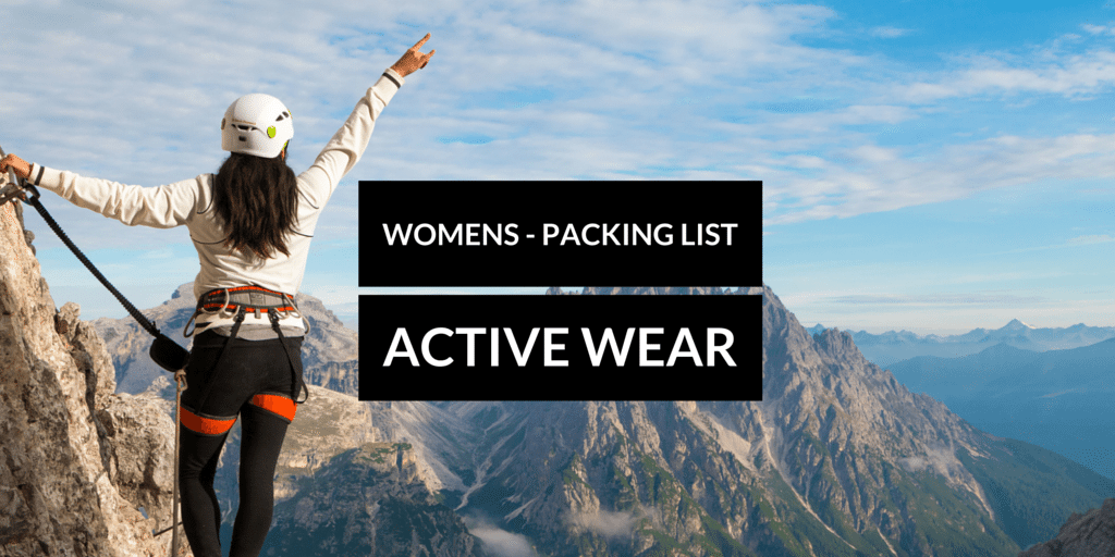 Travel Packing List: Active Wear and Outdoor Adventures  (Women)