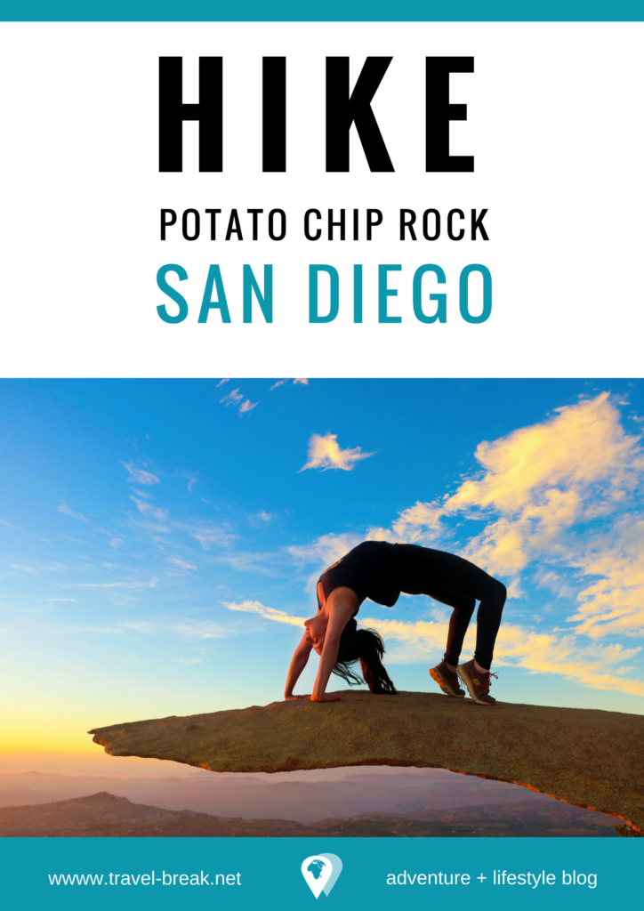 Tips and Photos for the San Diego - Potato Chip Rock Hike | Hours, Parking, What to Wear and other Trail information | from the travel blog travel-break.net 