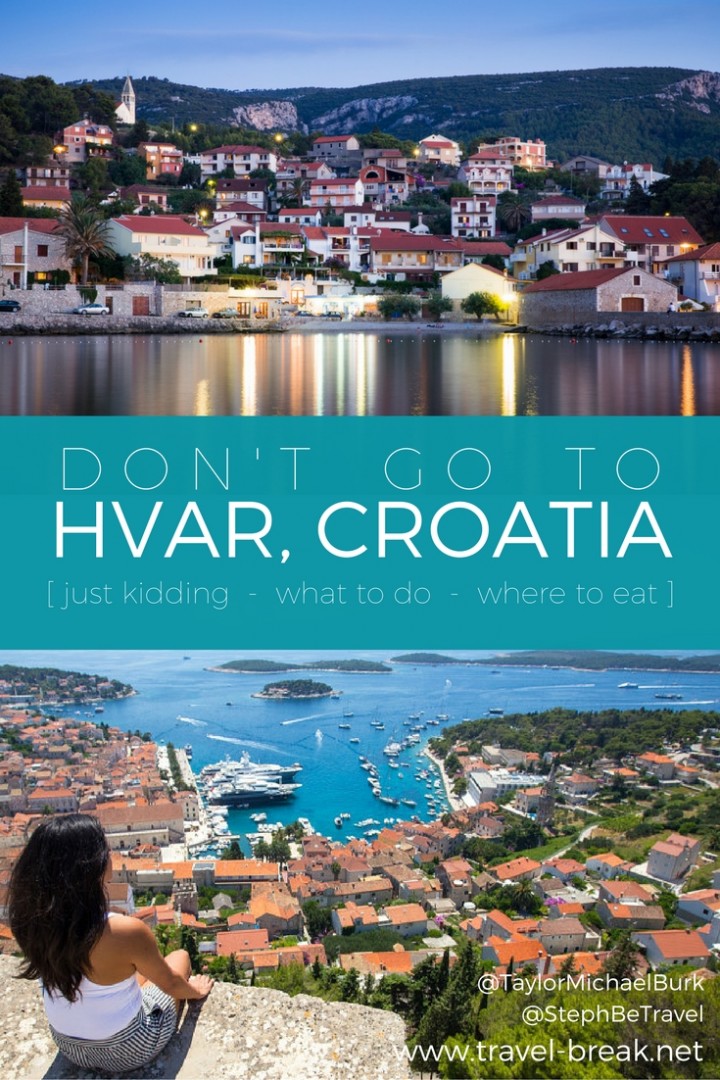 Your Hvar Bucket list! Things to do in Hvar Island, Croatia; A fun sarcastic post on one of the best beaches in the world with photos and travel tips. From the travel blog Travel-Break.net