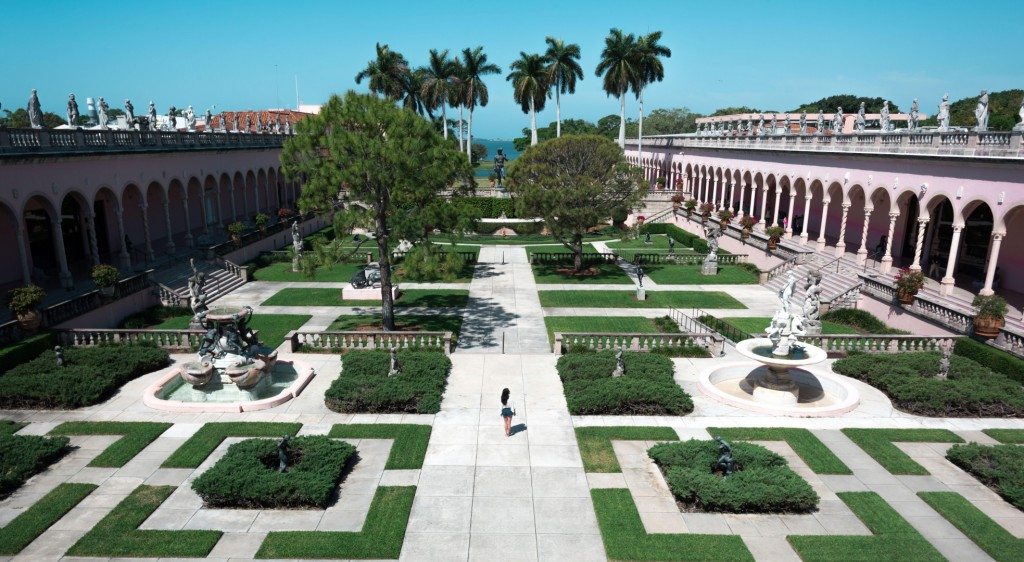 Things to do in Sarasota Florida: Ringling Museum Courtyard- TravelBreak.net