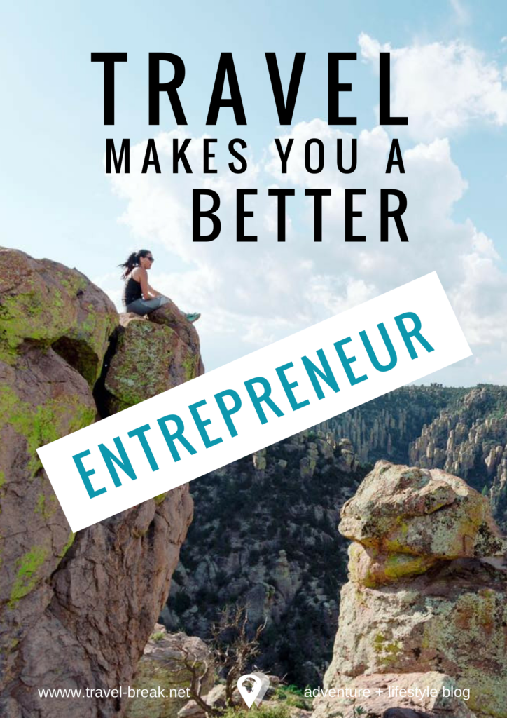 5 Ways Travel Makes you a Better Entrepreneur - Travel Quote from Stephanie Be, read the full post on the travel blog TravelBreak.net