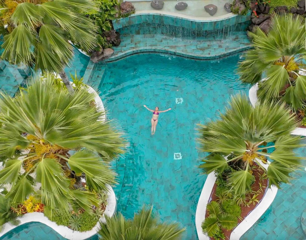 Pearl of the Pacific - swimming at the pool at the St Regis Bora Bora - best things to do in Bora Bora